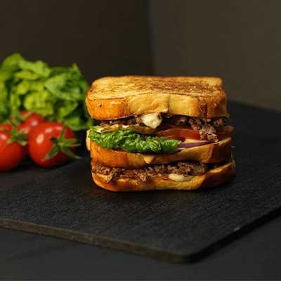 Double Down Sandwich – Smashed Beef
